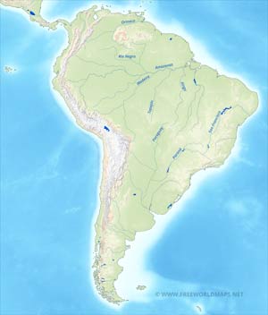 South America major rivers