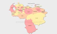 Venezuela political map