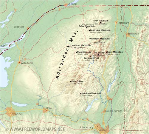 Adirondacks major peaks