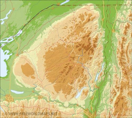 Appalachians relief
