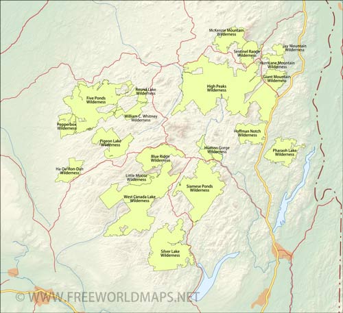 Adirondacks wilderness areas