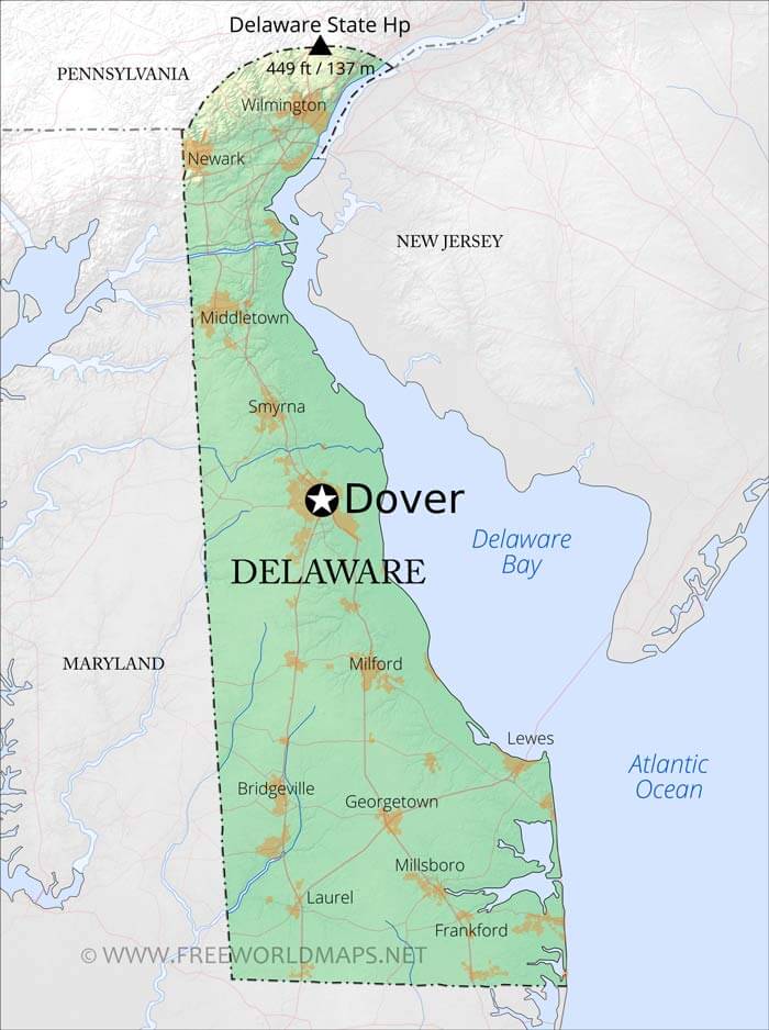 Delaware map
