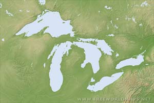 Great lakes map