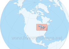 Great Lakes location map