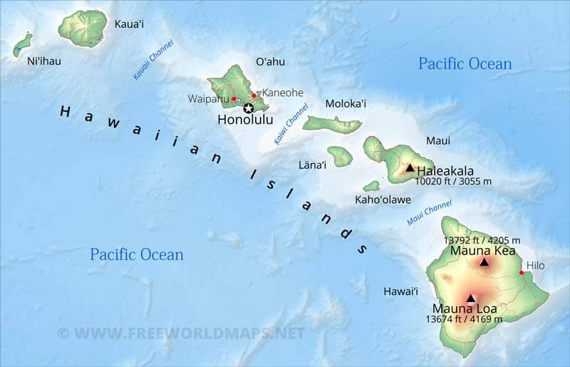 Hawaii map
