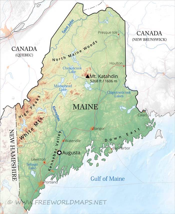 Maine map