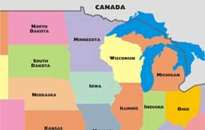 Midwest states
