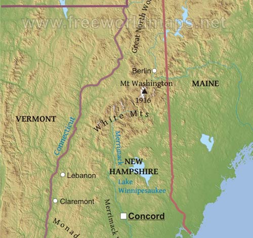 New Hampshire geography
