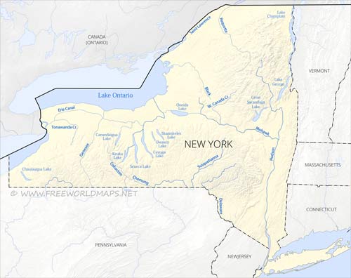 New York rivers and lakes