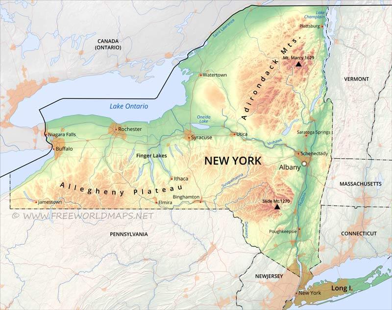 New York map
