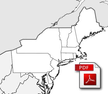 Northeastern US pdf printable maps