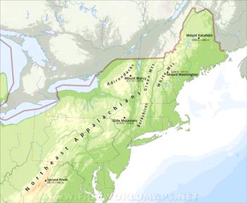Northeastern US mountains