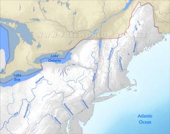 Northeastern US rivers