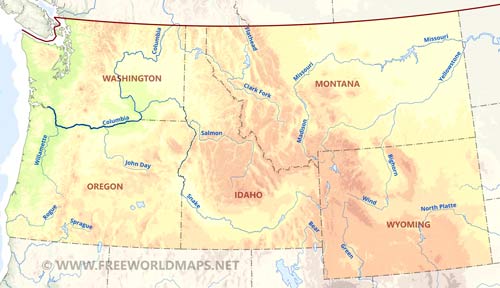 Northwestern US rivers