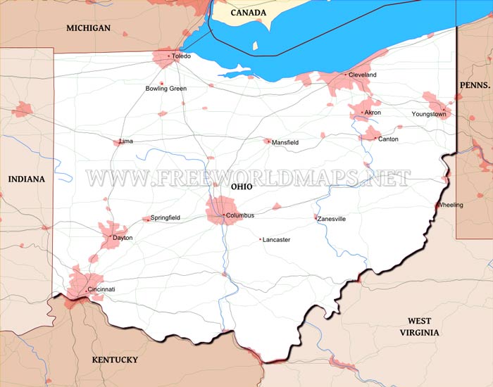 Ohio map