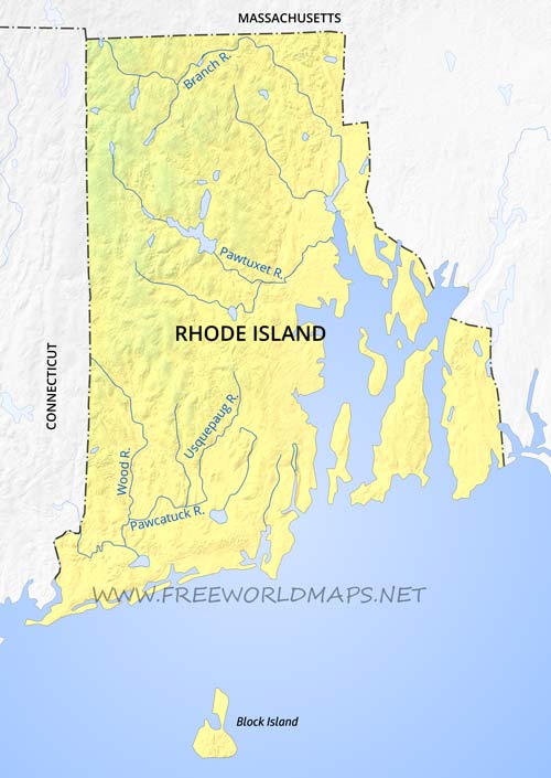 Rhode Island rivers and lakes