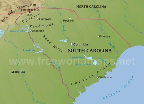 South Carolina geography