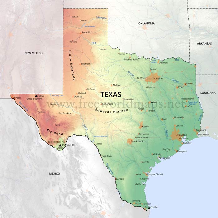 Texas HD map