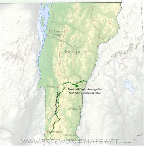 Vermont National Parks, National monuments