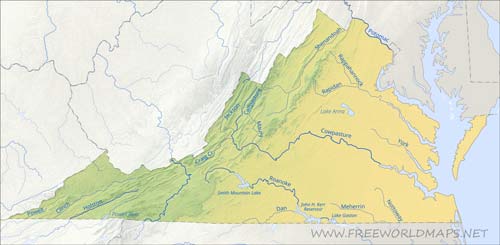 Virginia rivers and lakes