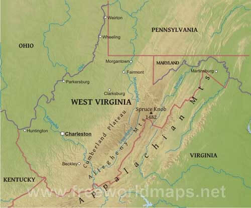 West Virginia geography