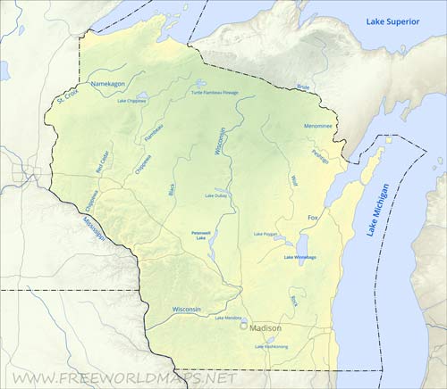 Wisconsin rivers and lakes